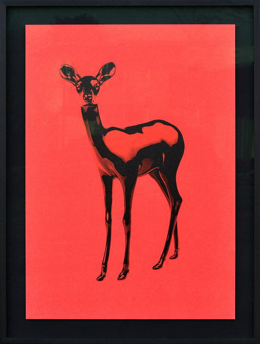 Paco Raphael — The Revival of the Bambi (red), vierlaagse zeefdruk