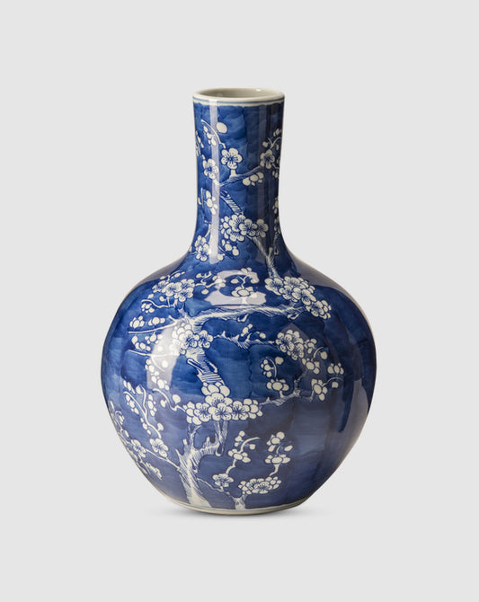 Pols Potten — Vaas bloesem blauw S, porselein
