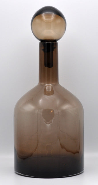 Pols Potten — Bubbles en Bottles, dark cognac, low, glas