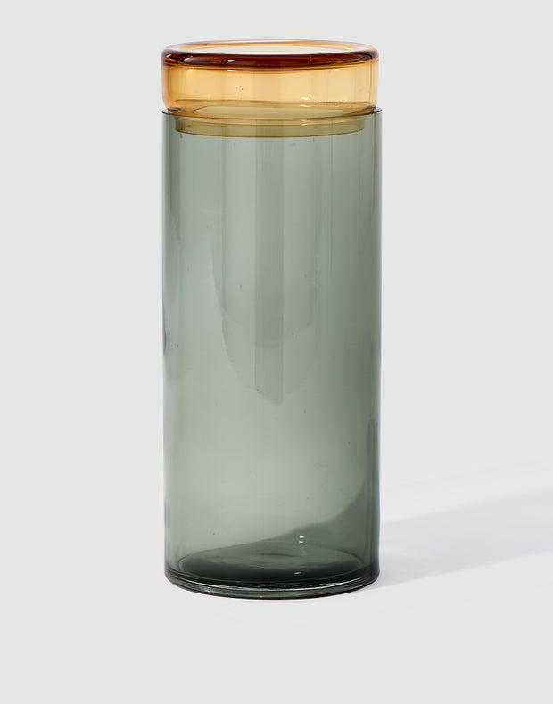 Pols Potten — Caps and jars, grijs-cognac S, glas