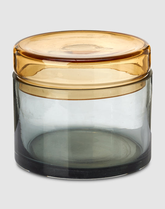 Pols Potten — Caps and jars, grijs-cognac L, glas