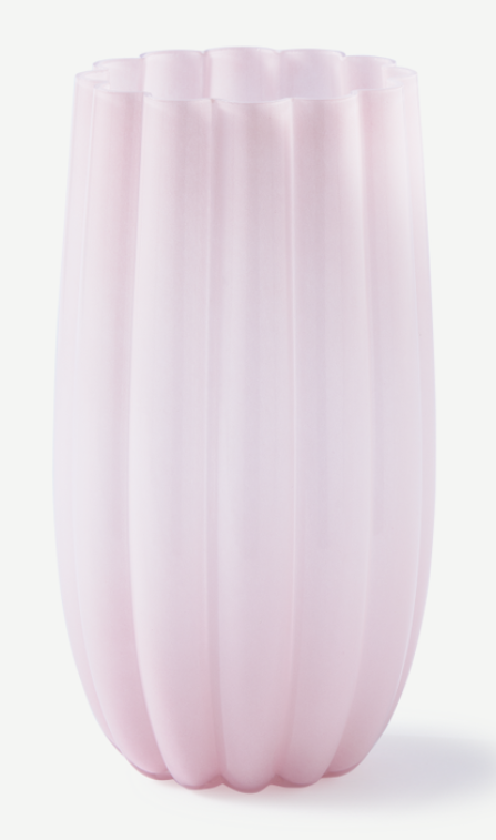 Pols Potten — Meloen vaas, rose L, glas