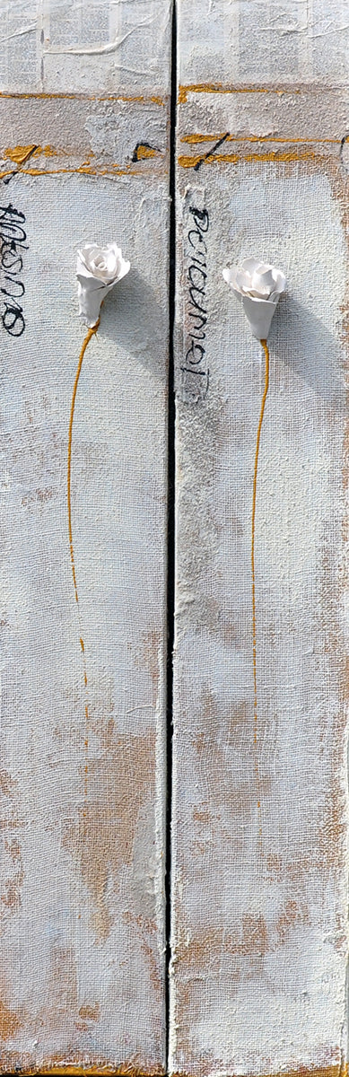Antonio Poioumen — Roses, 2-luik, gemengde techniek