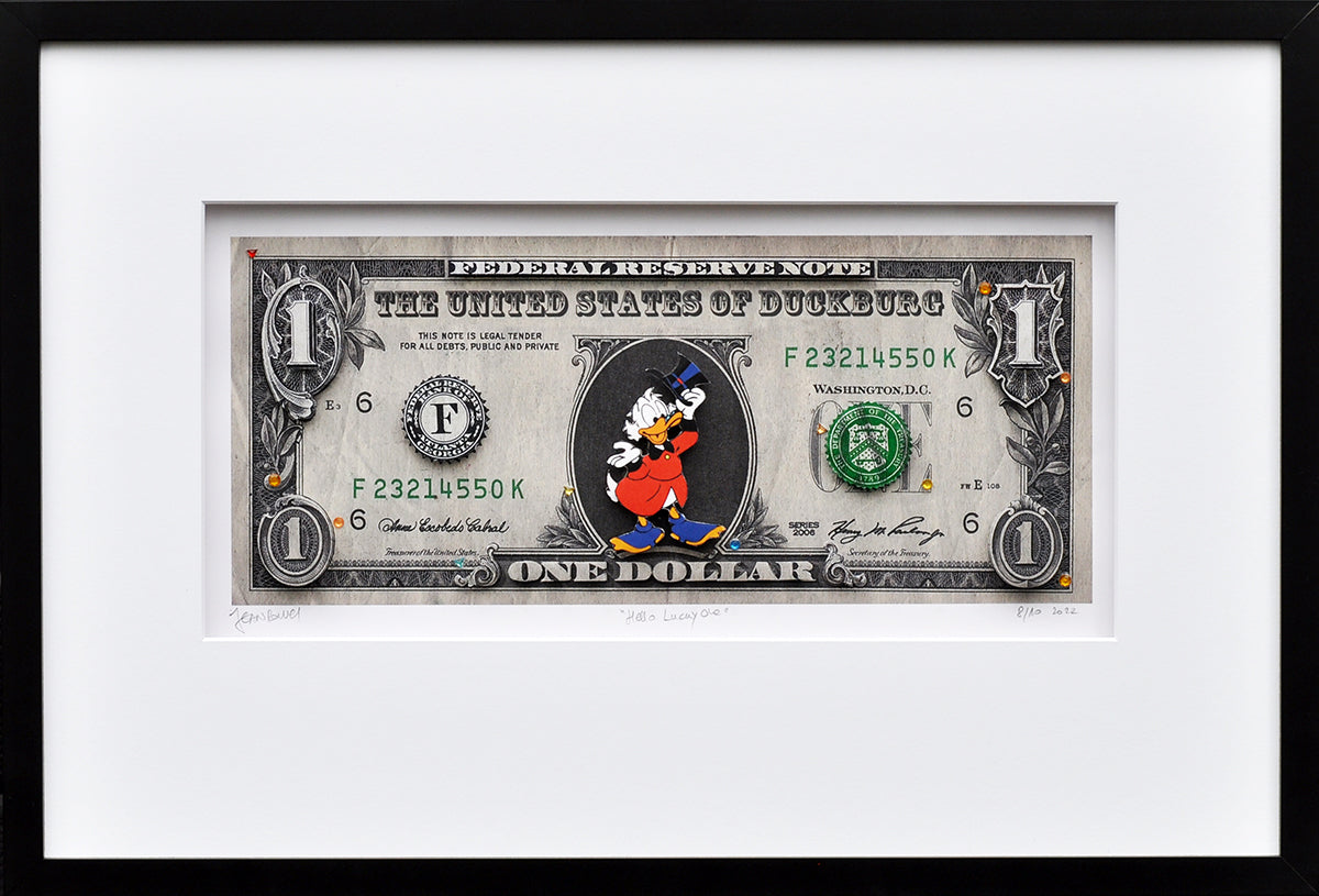 Jean Ravel — Scrooge dollar bill 1, 3d collage