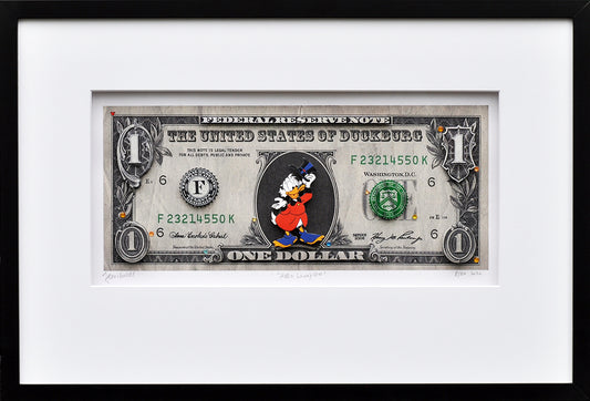 Jean Ravel — Scrooge dollar bill 1, 3d collage