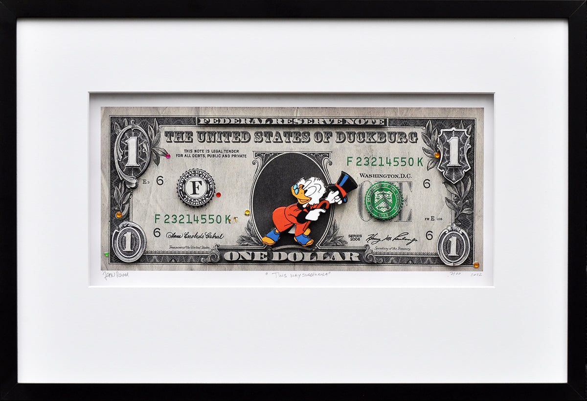 Jean Ravel — Scrooge dollar bill 2, 3d collage