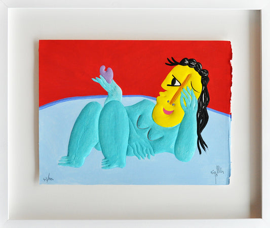 Juan Ripolles — Pensaudo en amores, materie ets (in museumglas)