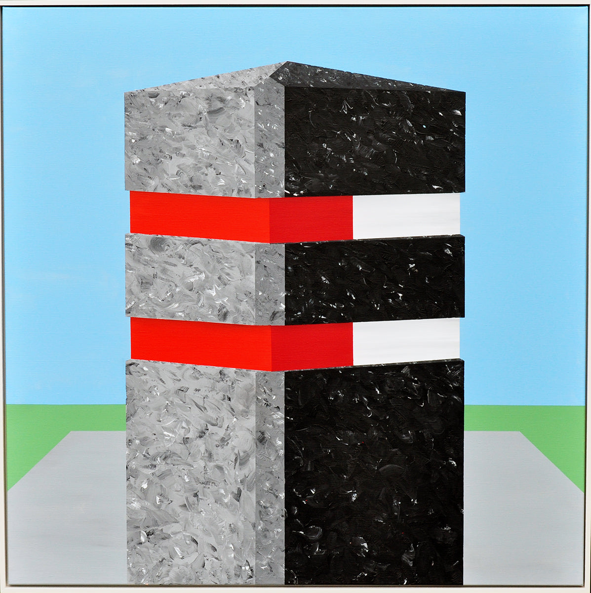 Frank van Roessel — Mijdrecht, acryl op linnen