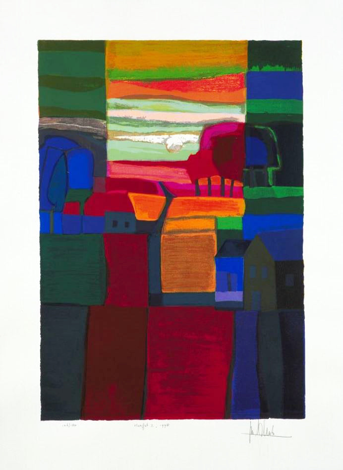 Ton Schulten — Herfst 2, 1998, zeefdruk