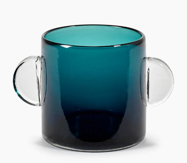 SERAX — Wind&Fire, vaas donkerblauw (Marie Michielssen), glas