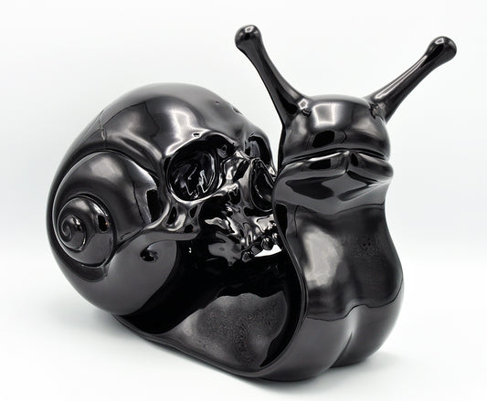 Caro Sofia — Skull Snail Black, resin