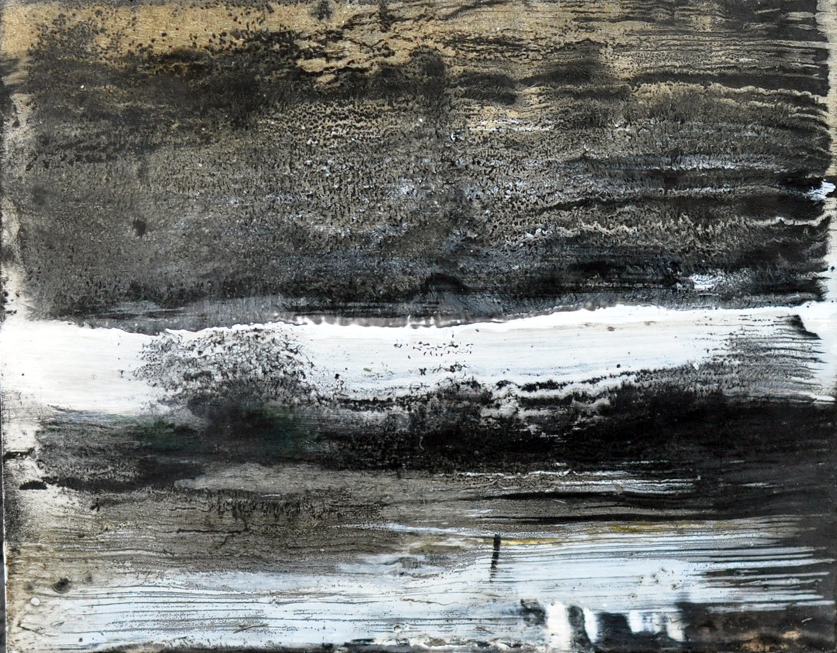 Suus Kooijman — Nacht, encaustic op paneel