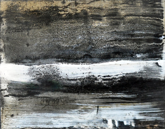 Suus Kooijman — Nacht, encaustic op paneel