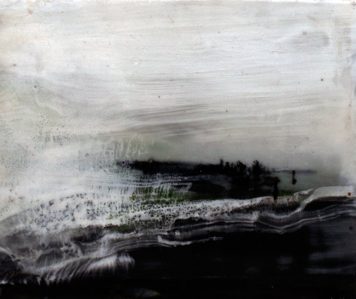 Suus Kooijman — Onderweg, encaustic op paneel