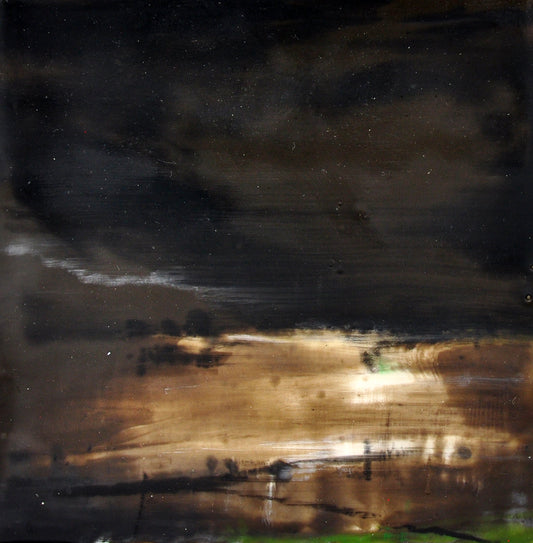 Suus Kooijman — Avond 1825, encaustic op paneel