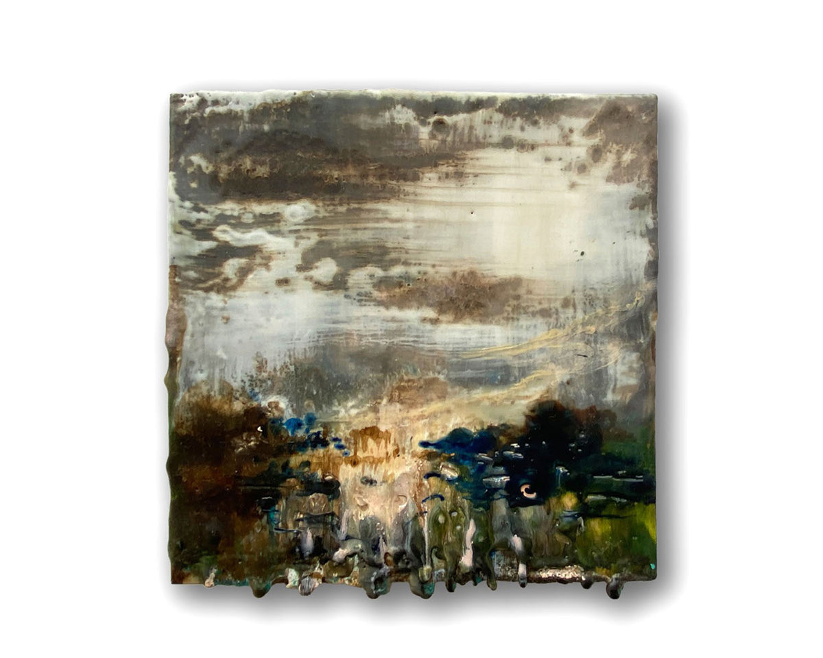Suus Kooijman — Evening in the other side, encoustic op paneel