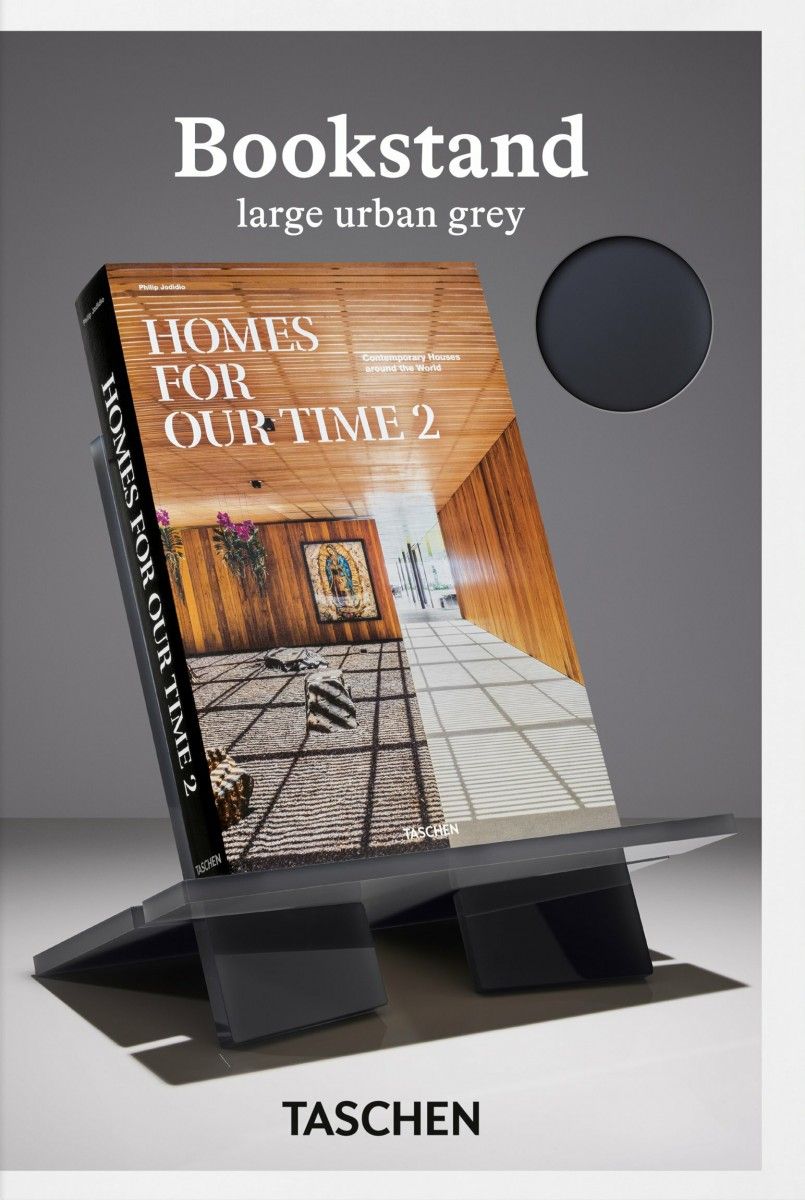 Taschen — Boekenstandaard L, Urban Grey, acryl