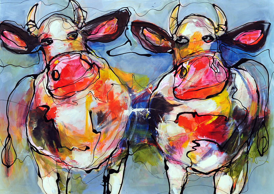 Janet Timmerije — Cows in blue