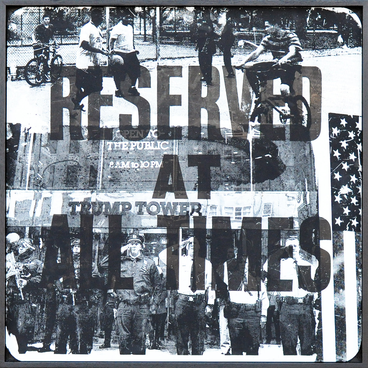 Anthony Vasquez — Reserved at all times, mixed media op metaal