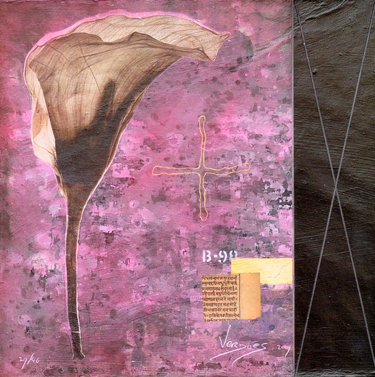 Mark Verdoes — Cross (op alu frame), zeefdruk