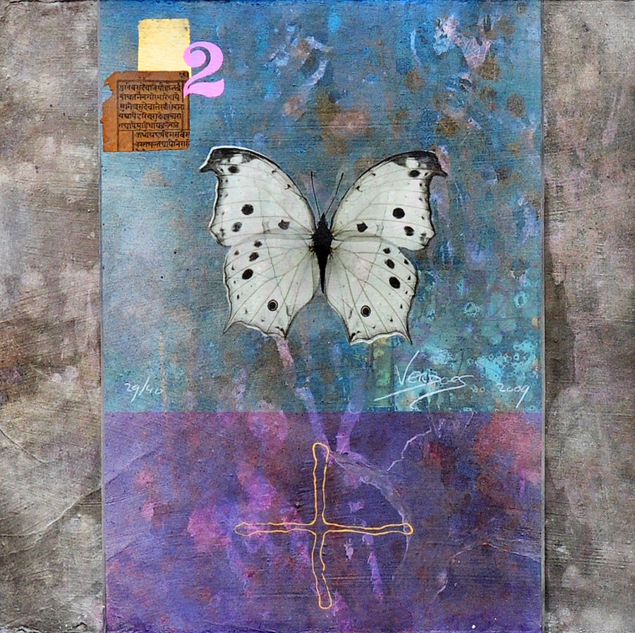 Mark Verdoes — Blue and Purple (op alu frame)