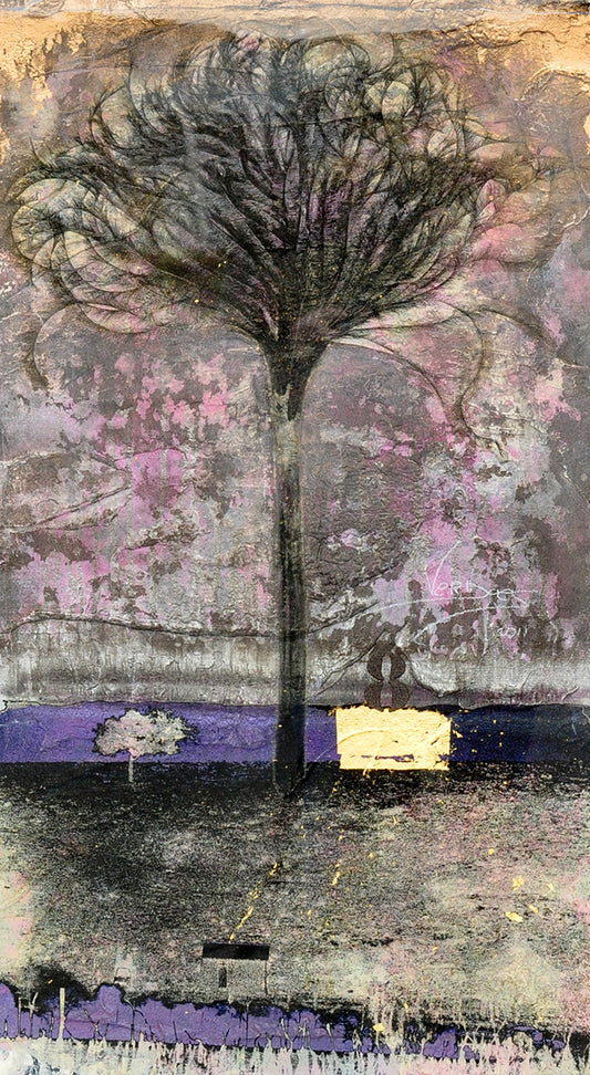 Mark Verdoes — Tree in purple, origineel in epoxy