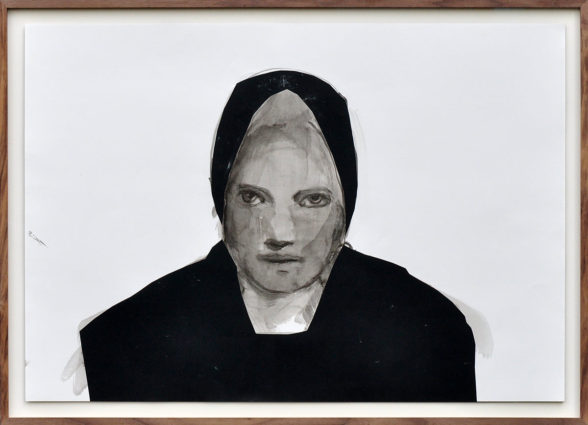 Marijke Vijfhuizen — Blik drie, collage, inkt op papier