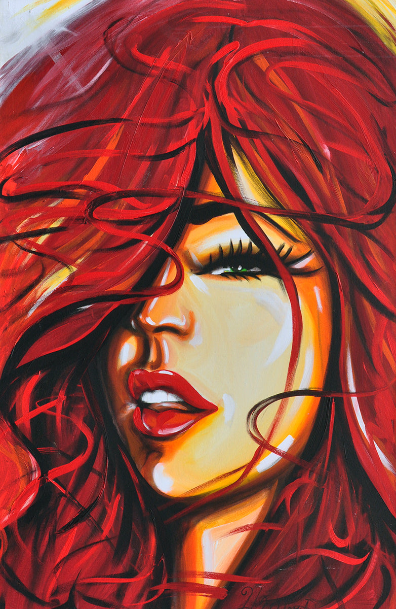 Hulbert Waldroup — Lady NY 2016/1, acryl op linnen