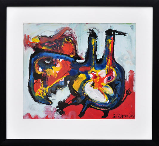 Jan te Wierik — Zonder Titel 2, acryl op papier