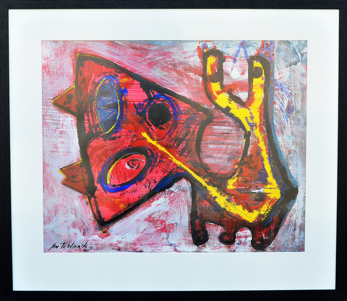 Jan te Wierik — Ode, acryl op papier