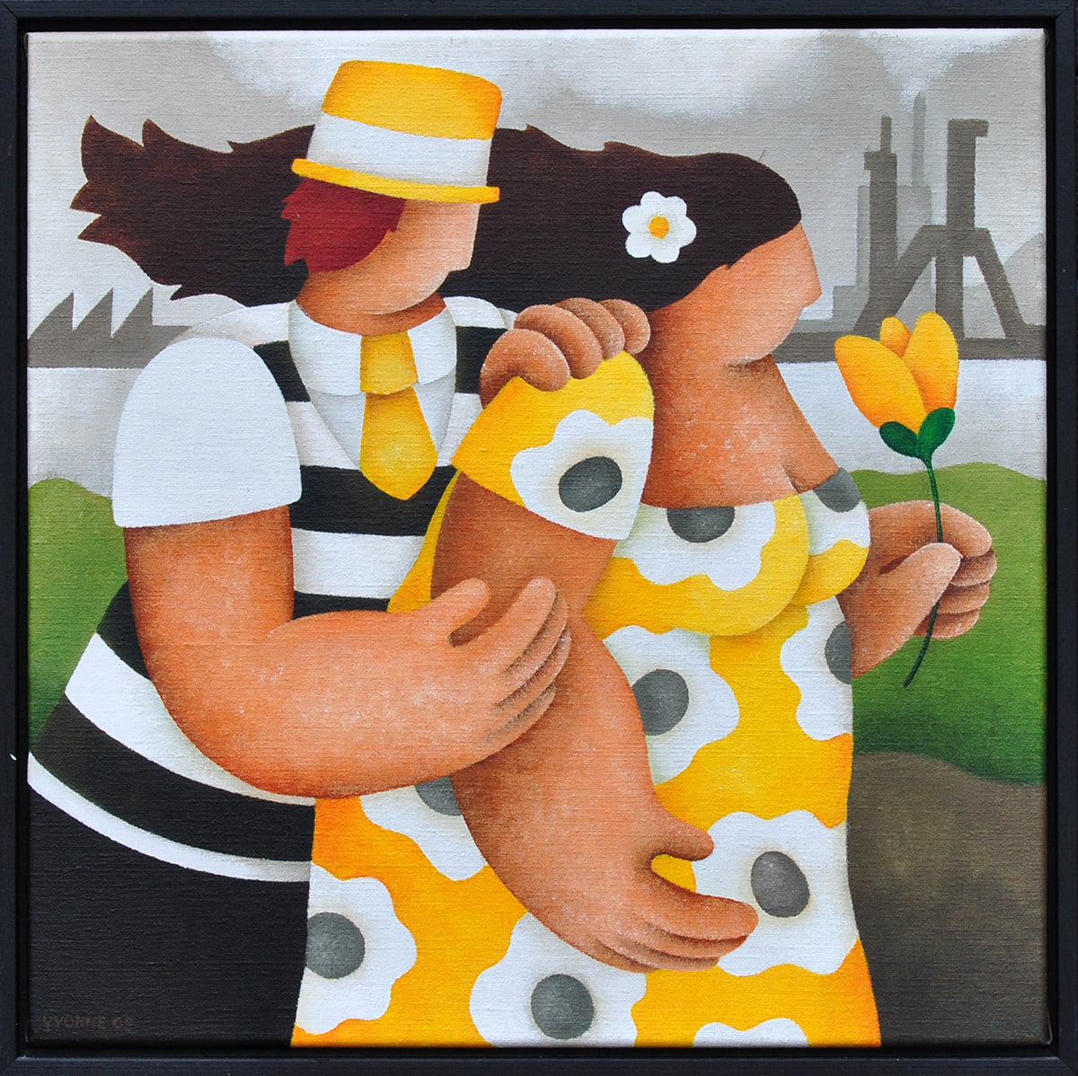 Yvonne Zomerdijk — Lemon, acryl op linnen